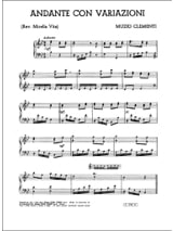 Andante con Variazioni - CLEMENTI - Partition - Harpe